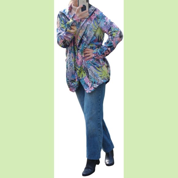 Floral lightweight raincoat - IMPERIAL Italia - small - Picture 4 of 7